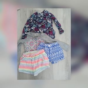 4 Pc Bundle. Size 18 M - 2T. 2 Long Sleeves And 2 Shorts. GUC